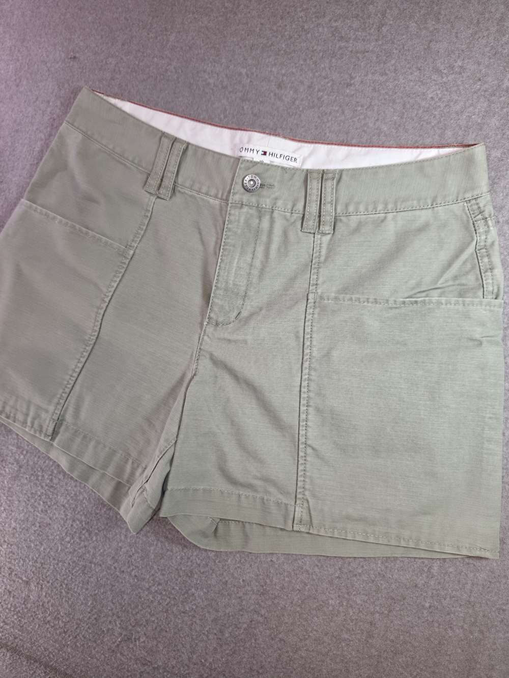 Tommy Hilfiger Light Sage Green |Safari | Utility | Y2K | Women's Shorts Size 10